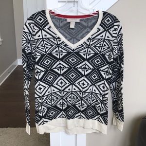 Geometric pattern sweater